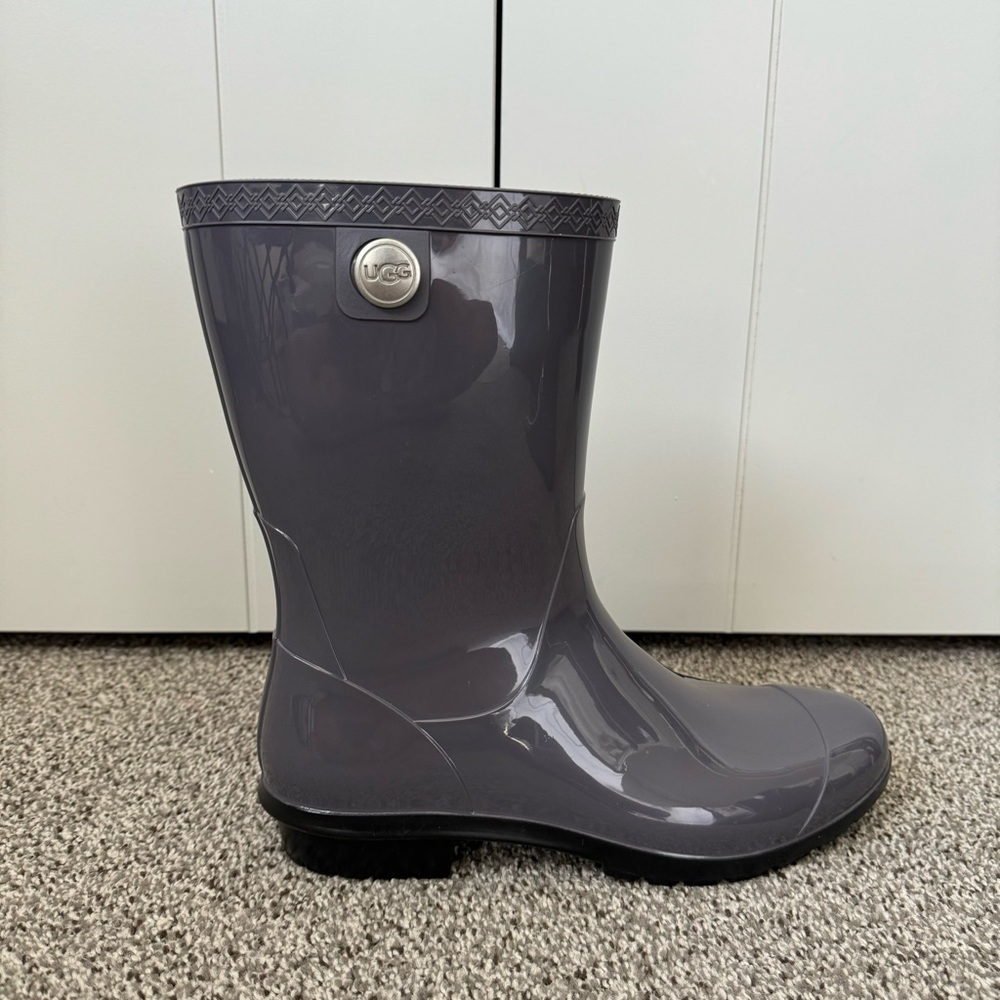 UGG Gray Winter Rain Boots